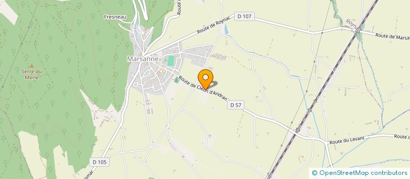 localisation de l'entreprise MONSIEUR REMY LENVIN  MARSANNE