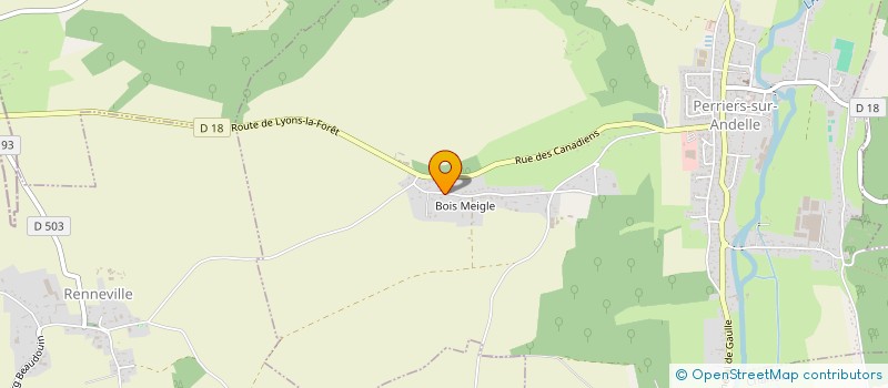 localisation de l'entreprise MONSIEUR REMY LEPRETRE à PERRIERS-SUR-ANDELLE