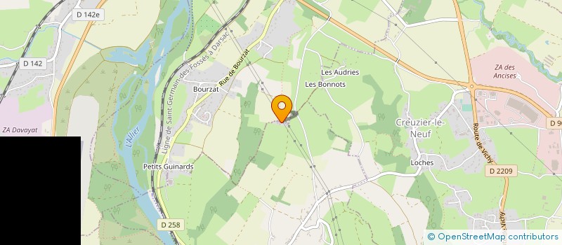 localisation de l'entreprise MONSIEUR REMY LEPRINCE à CREUZIER-LE-VIEUX