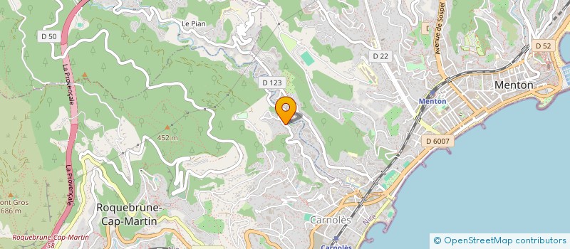 localisation de l'entreprise MONSIEUR REMY LEPROUST à ROQUEBRUNE-CAP-MARTIN