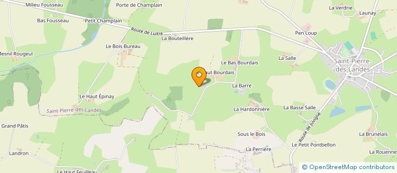 localisation de l'entreprise MONSIEUR REMY LEROYER à SAINT-PIERRE-DES-LANDES