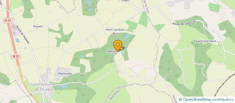 localisation de l'entreprise MONSIEUR REMY LIMBERT  SAINT-ANTOINE-DE-FICALBA