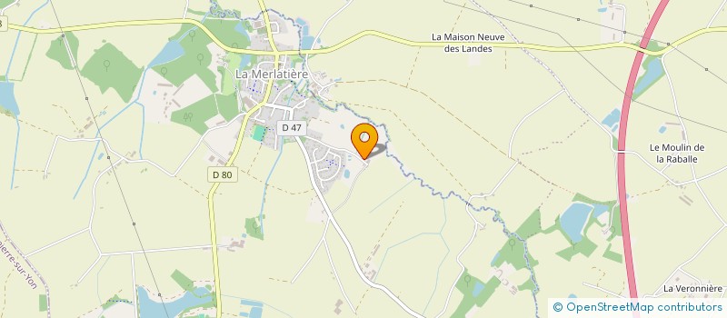 localisation de l'entreprise MONSIEUR REMY LIORET  LA MERLATIERE