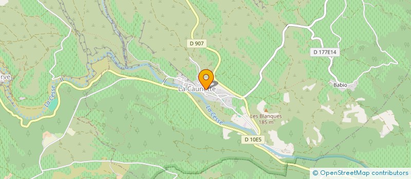 localisation de l'entreprise MONSIEUR REMY MARCOUIRE  LA CAUNETTE