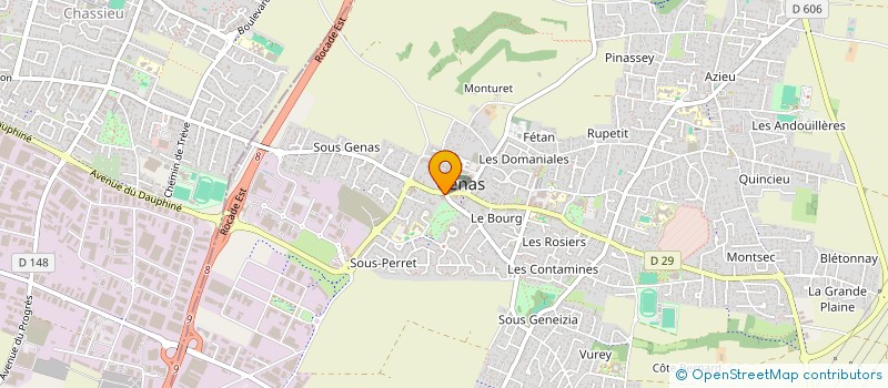 localisation de l'entreprise MONSIEUR REMY MARIN  GENAS