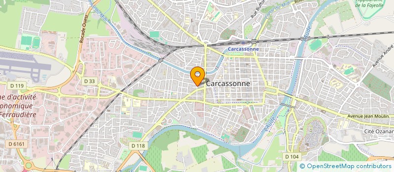 localisation de l'entreprise MONSIEUR REMY MARINI  CARCASSONNE