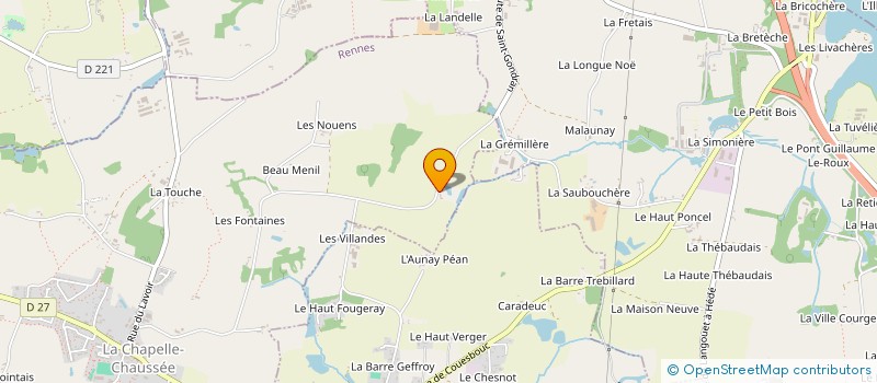 localisation de l'entreprise MONSIEUR REMY MARTINE  LA CHAPELLE-CHAUSSEE