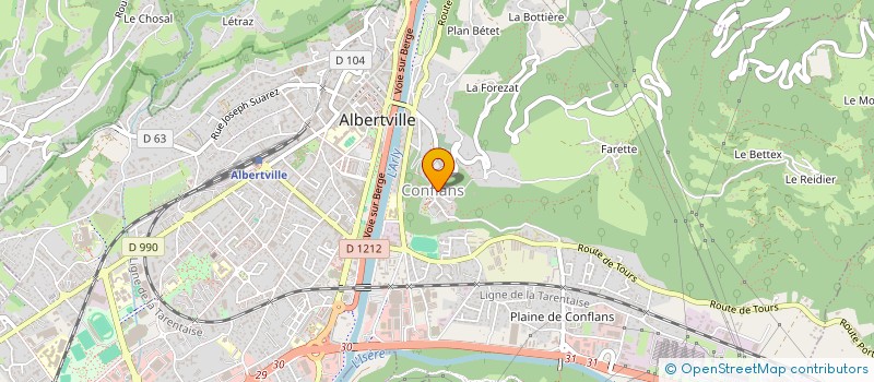 localisation de l'entreprise MONSIEUR REMY MARTINETTO  ALBERTVILLE