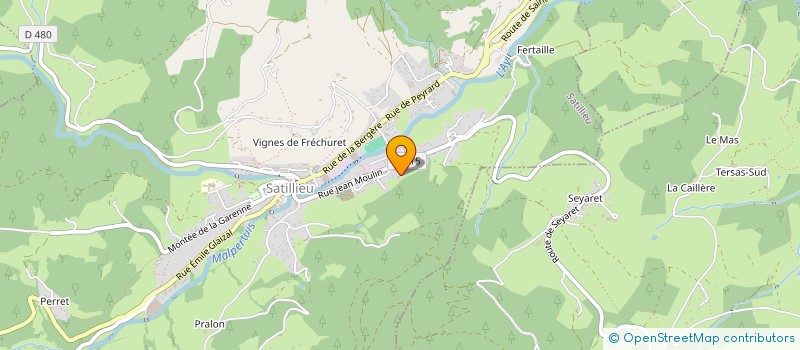 localisation de l'entreprise MONSIEUR REMY MASCLET  SATILLIEU
