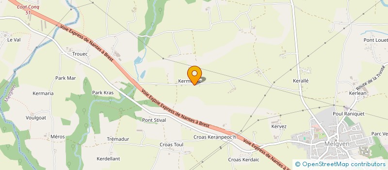 localisation de l'entreprise MONSIEUR REMY MELCHIADE  MELGVEN