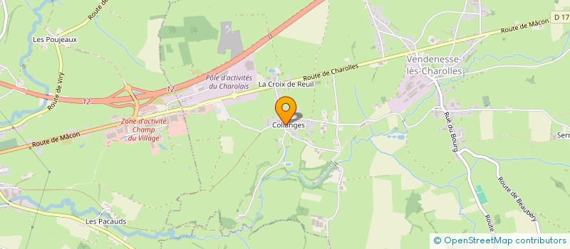 localisation de l'entreprise MONSIEUR REMY MERLE  VENDENESSE-LES-CHAROLLES