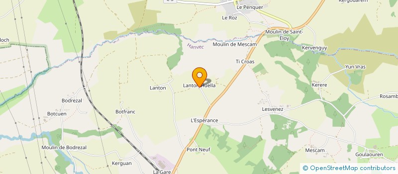 localisation de l'entreprise MONSIEUR REMY MERRIEN  HANVEC