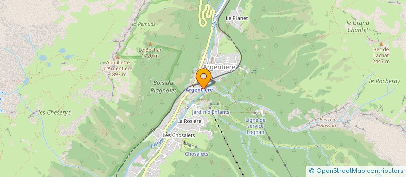 localisation de l'entreprise MONSIEUR REMY MEUGNIER  VALLORCINE