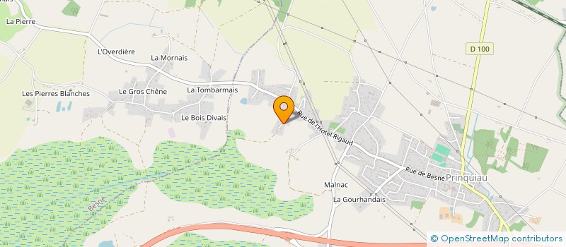 localisation de l'entreprise MONSIEUR REMY MOINARD  PRINQUIAU