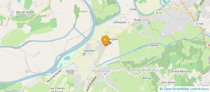 localisation de l'entreprise MONSIEUR REMY MONBERTRAND  PRUDHOMAT