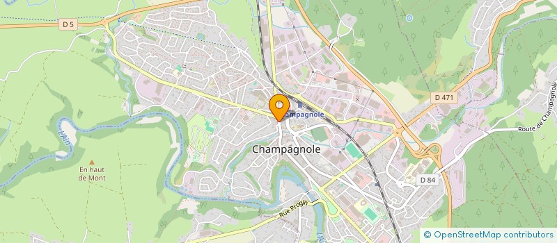localisation de l'entreprise MONSIEUR REMY MONNERET à CHAMPAGNOLE