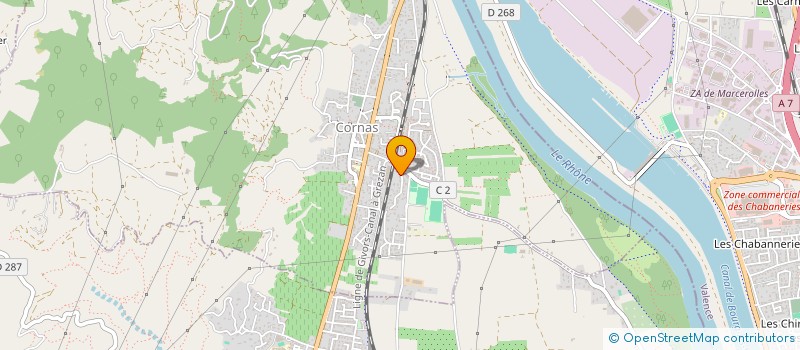 localisation de l'entreprise MONSIEUR REMY MOUNIER  CORNAS