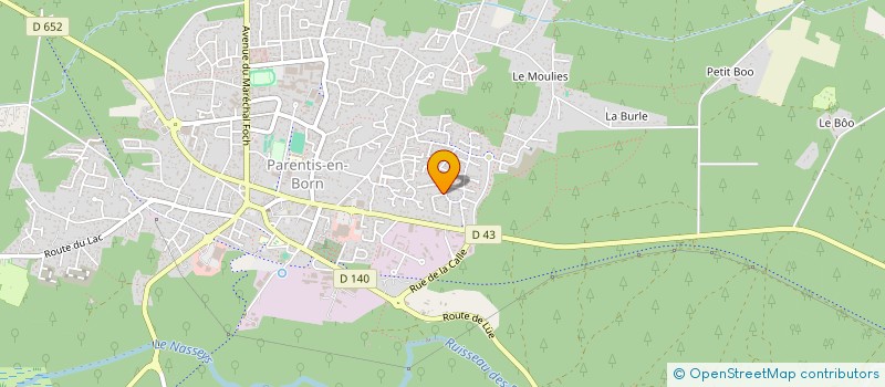 localisation de l'entreprise MONSIEUR REMY OBRY à PARENTIS-EN-BORN