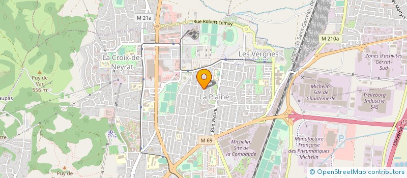 localisation de l'entreprise MONSIEUR REMY OLLIER  CLERMONT-FERRAND