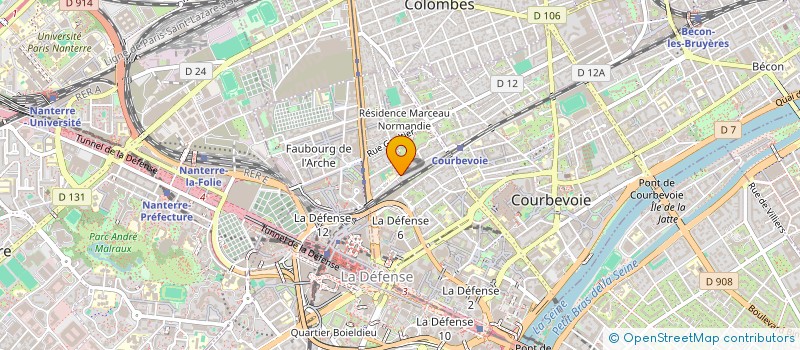 localisation de l'entreprise MONSIEUR REMY OUADAH à COURBEVOIE