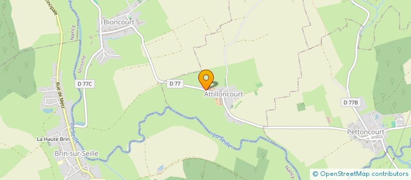 localisation de l'entreprise MONSIEUR REMY PARDIEU  ATTILLONCOURT