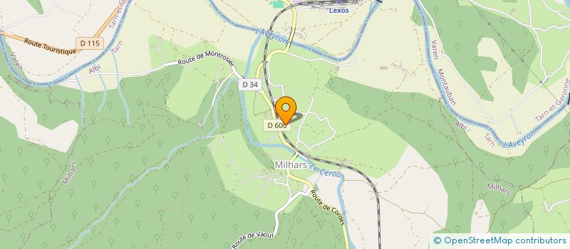 localisation de l'entreprise MONSIEUR REMY PARENT  MILHARS