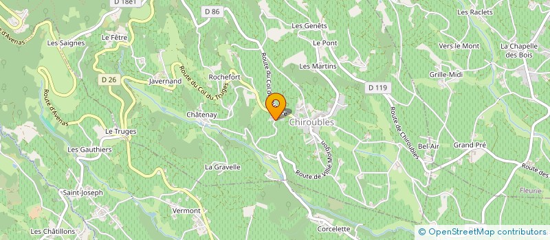 localisation de l'entreprise MONSIEUR REMY PASSOT  CHIROUBLES