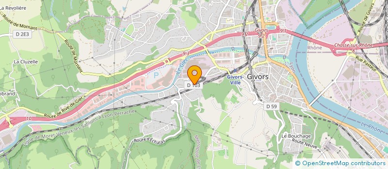 localisation de l'entreprise MONSIEUR REMY PEREZ  GIVORS