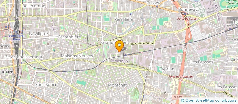 localisation de l'entreprise MONSIEUR REMY PERROUD  VILLEURBANNE