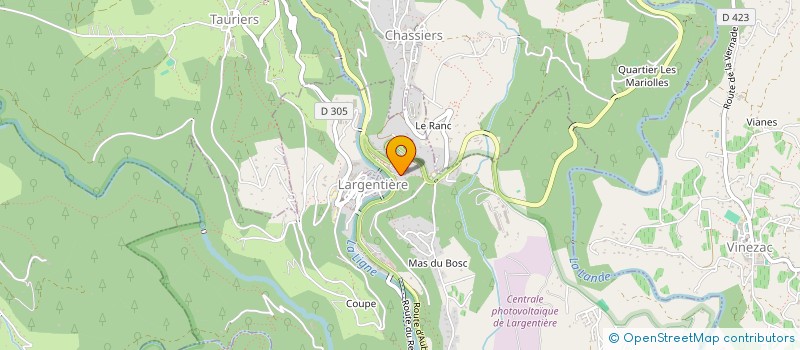 localisation de l'entreprise MONSIEUR REMY PHILIBERT à LARGENTIERE