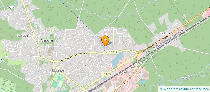 localisation de l'entreprise MONSIEUR REMY PIERRE  BIGANOS