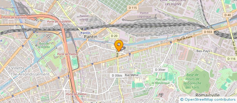 localisation de l'entreprise MONSIEUR REMY PIGEARD  PANTIN