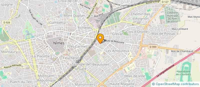 localisation de l'entreprise MONSIEUR REMY POTTIER  NIMES