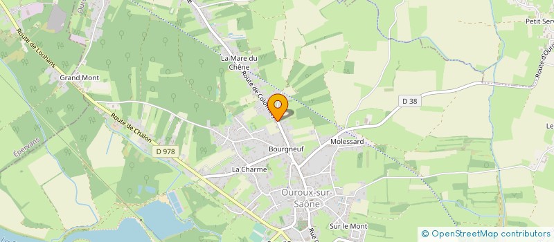 localisation de l'entreprise MONSIEUR REMY POURREY à OUROUX-SUR-SAONE