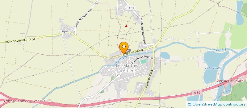 localisation de l'entreprise MONSIEUR REMY QUINTIN  LES MARTRES-D'ARTIERE