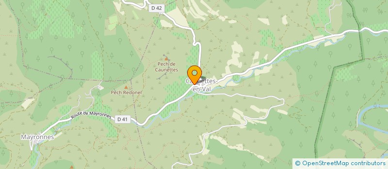 localisation de l'entreprise MONSIEUR REMY RAYNAUD  CAUNETTES-EN-VAL