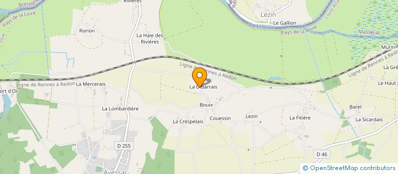 localisation de l'entreprise MONSIEUR REMY RICORDEL à AVESSAC