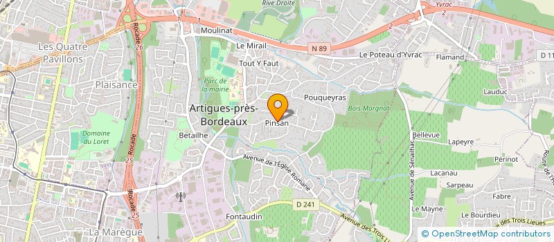 localisation de l'entreprise MONSIEUR REMY RIVET à ARTIGUES-PRES-BORDEAUX
