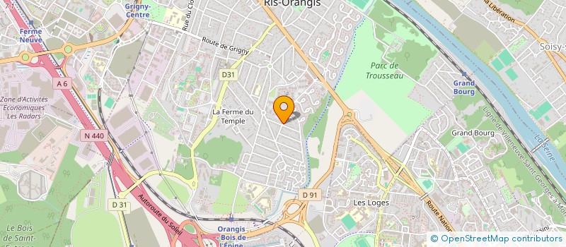 localisation de l'entreprise MONSIEUR REMY ROGER  RIS-ORANGIS