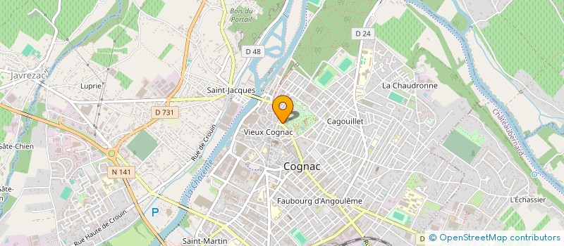 localisation de l'entreprise MONSIEUR REMY ROGUE à COGNAC