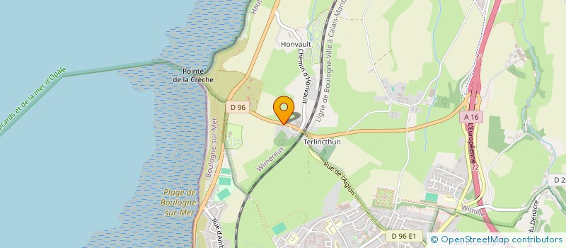 localisation de l'entreprise MONSIEUR REMY ROLLAND  WIMEREUX