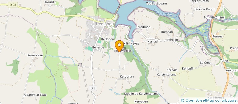 localisation de l'entreprise MONSIEUR REMY ROLLAND  TREGLONOU