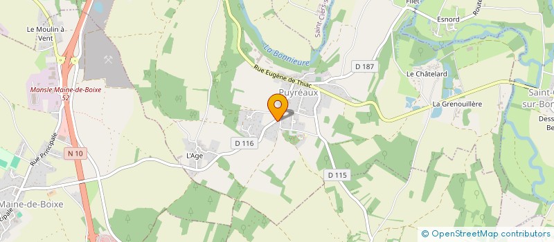 localisation de l'entreprise MONSIEUR REMY ROSSARD à PUYREAUX