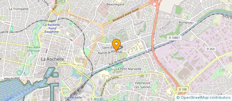 localisation de l'entreprise MONSIEUR REMY ROUMANTEAU  LA ROCHELLE