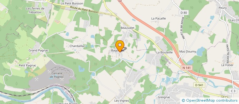 localisation de l'entreprise MONSIEUR REMY ROUX  VERNEUIL-SUR-VIENNE