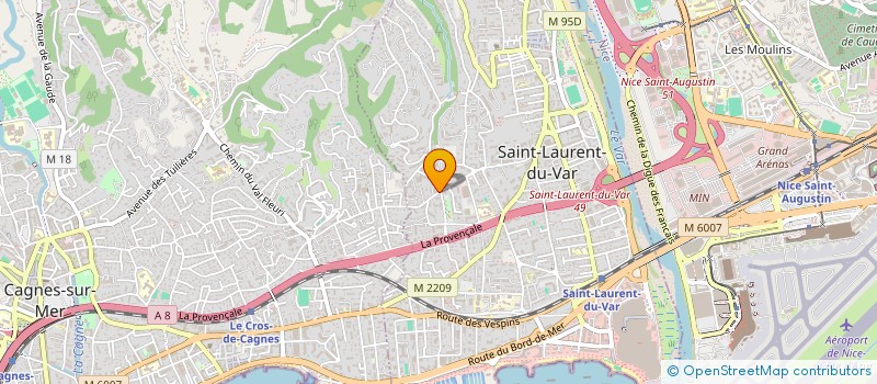localisation de l'entreprise MONSIEUR REMY RUOZZI à SAINT-LAURENT-DU-VAR