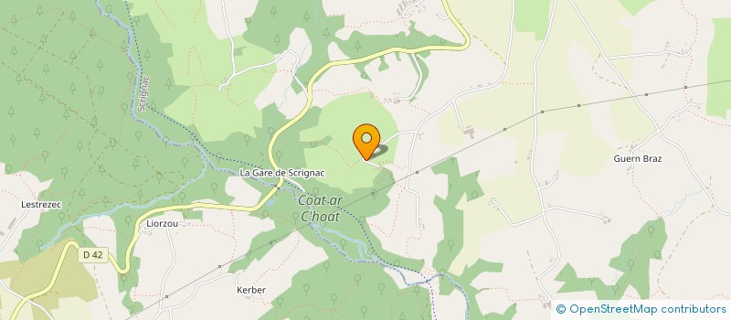 localisation de l'entreprise MONSIEUR REMY SALAUN  SCRIGNAC