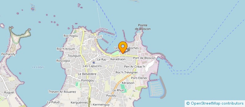 localisation de l'entreprise MONSIEUR REMY SANQUER  ROSCOFF