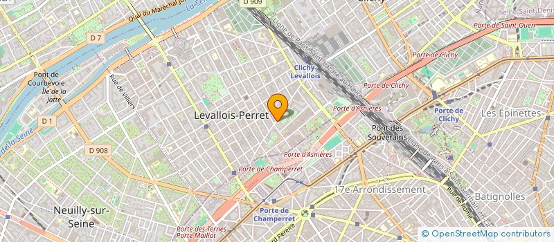 localisation de l'entreprise MONSIEUR REMY-SENNAH DOSSOU-GBETE à LEVALLOIS-PERRET
