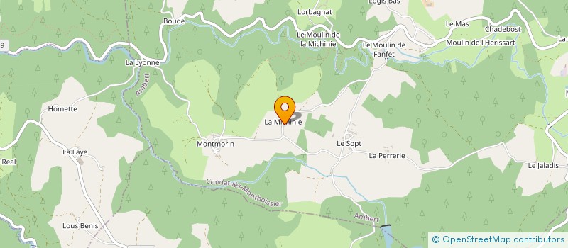 localisation de l'entreprise MONSIEUR REMY SERINDAT à CONDAT-LES-MONTBOISSIER